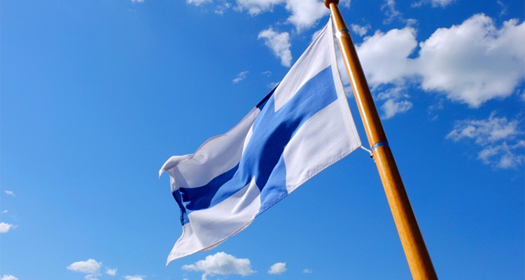 Flagga Finland 