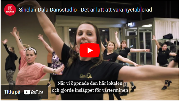 Youtube: Sinclair Dala Dansstudio - Det är lätt att vara nyetablerad