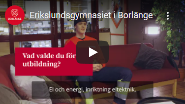 Youtube video om Eriklundsgymnasiet i Borlänge