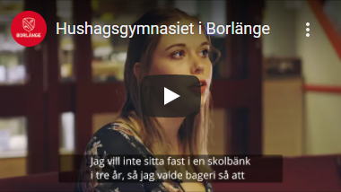 Youtube video om Hushagsgymnasiet i Borlänge