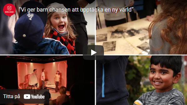 Youtube video om skapande skola: Vi ger barn chansen att upptäcka en ny värld